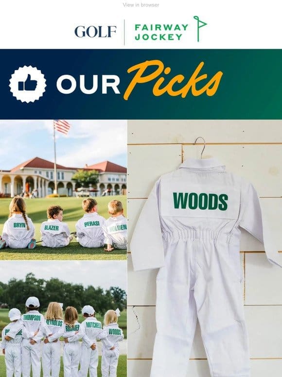 Best-selling Caddie Uniforms are back!