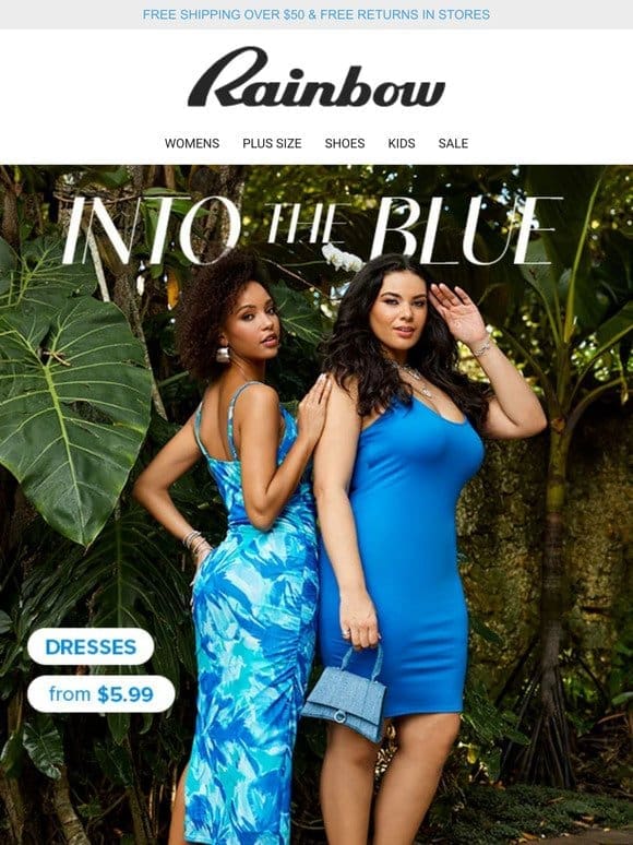 Blue Is Your Color， —   Spring Dresses From $5.99