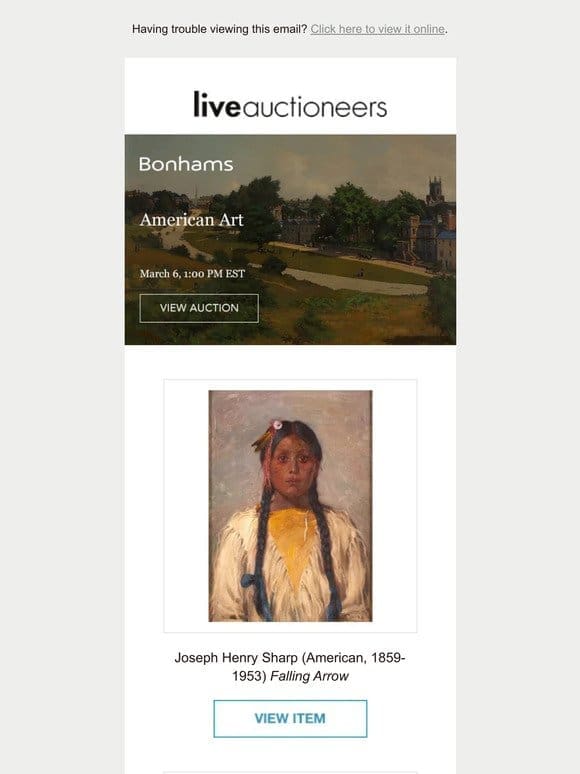 Bonhams | American Art | Weekly: Watches | Fine Carpets & Rare Textiles