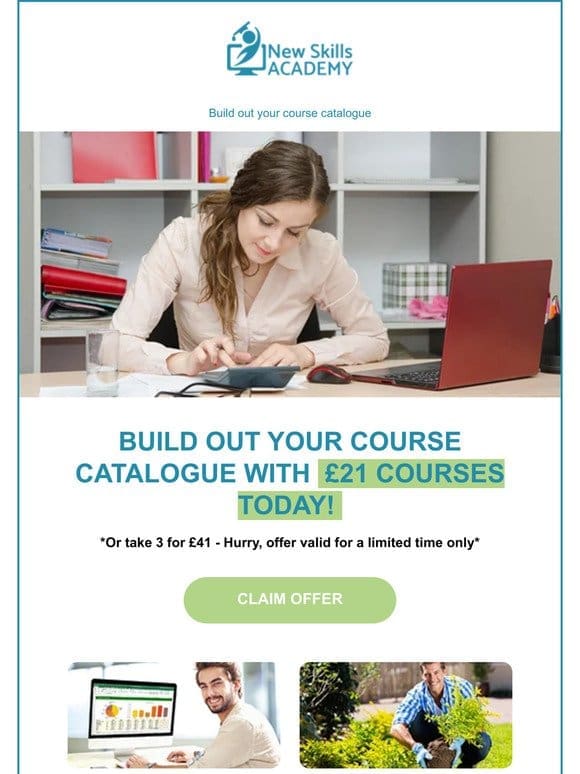 Build Out Your Course Catalogue!