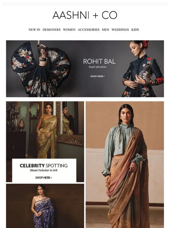 Celeb spotting: Bhumi Pednekar stuns in a gota-embroidered designer sari!
