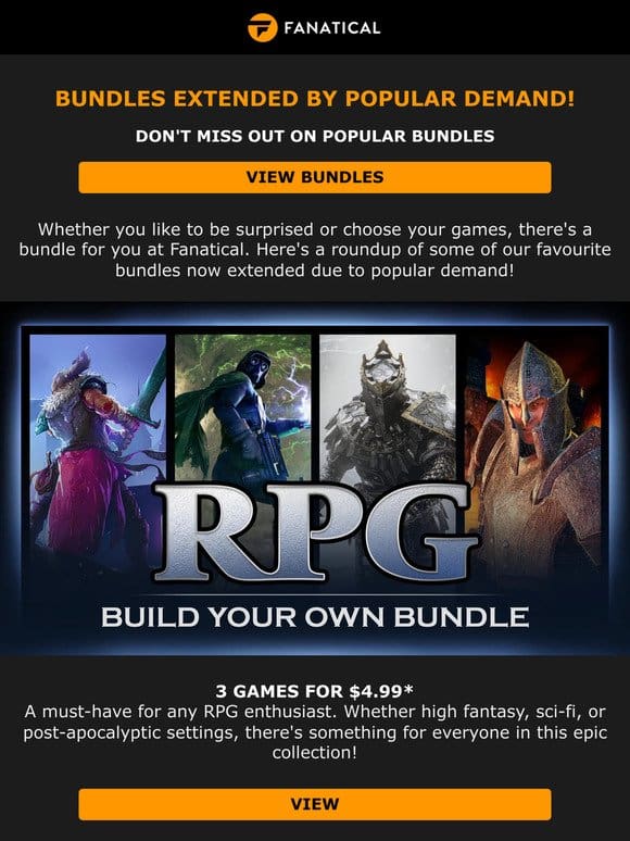 Celebrate Gaming Variety with Bundles!