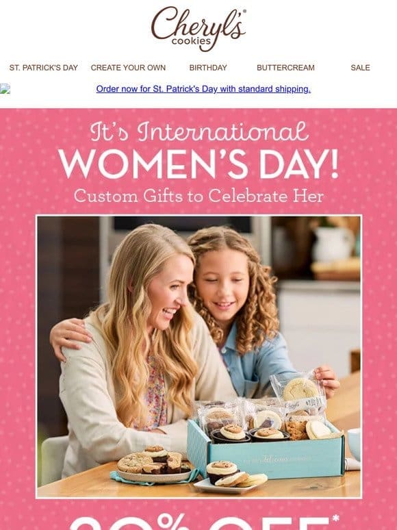 Celebrate the women in your life with custom gifts of their favorites.