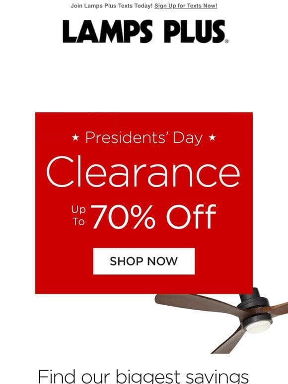 Celebrate with Clearance Up to 70% Off
