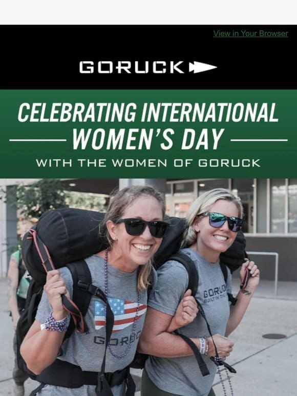 Celebrating the Women of GORUCK