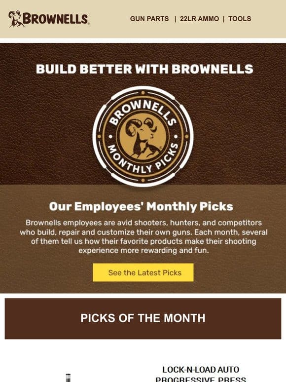 Check out our Brownells Employee picks