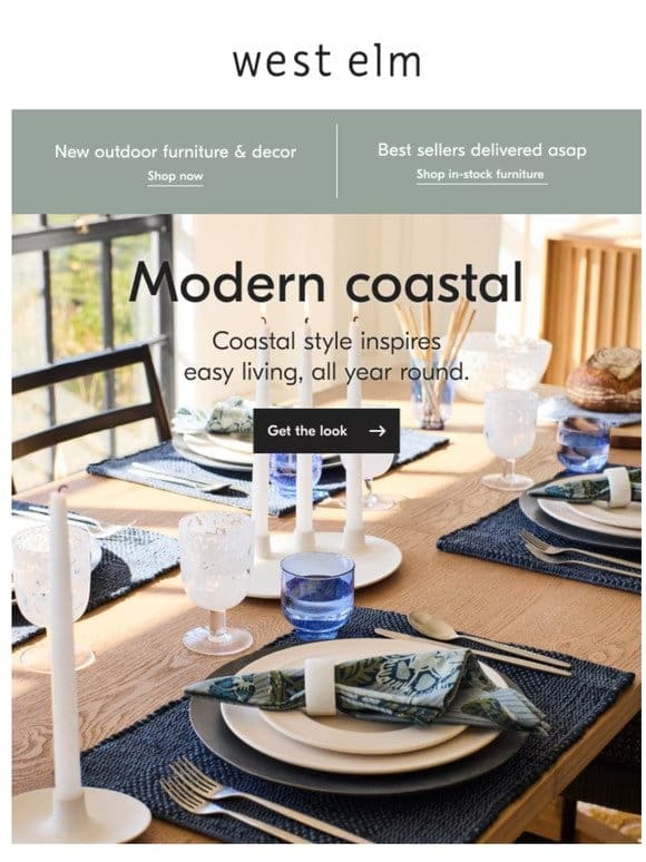 Coastal blues for every room