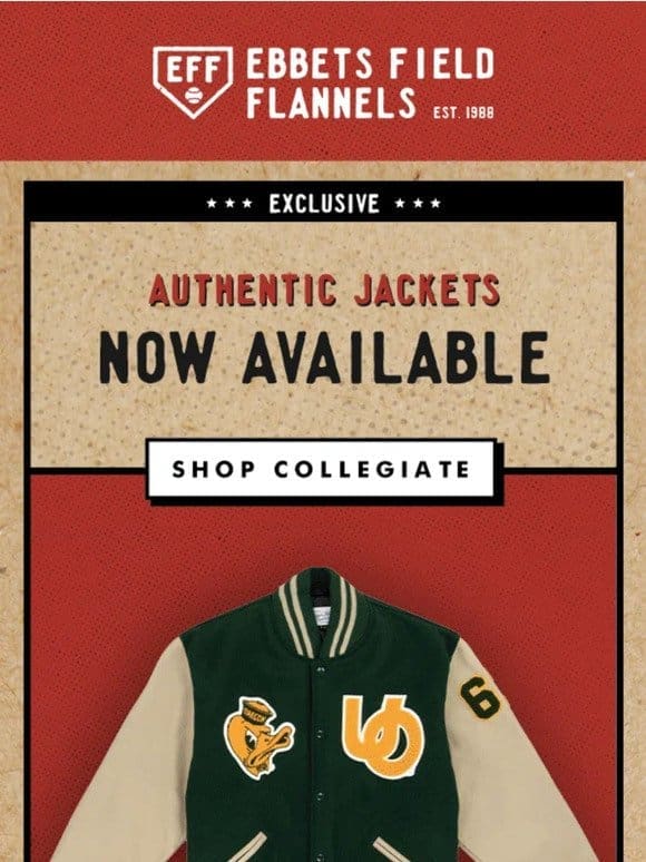 Collegiate Authentic Jackets