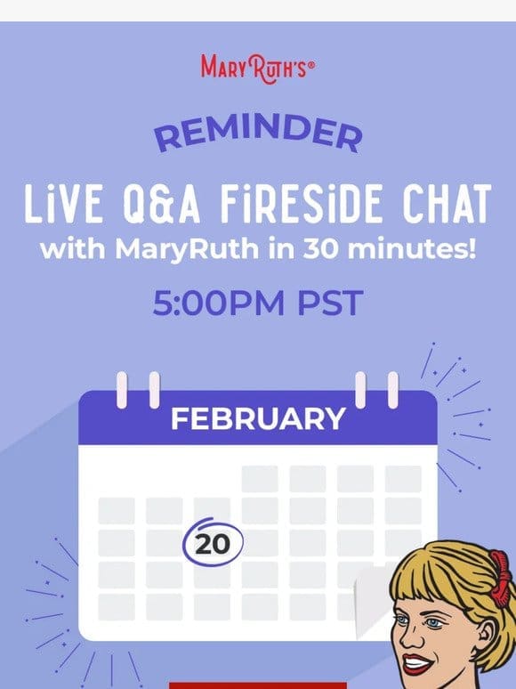 Come chat with MaryRuth!