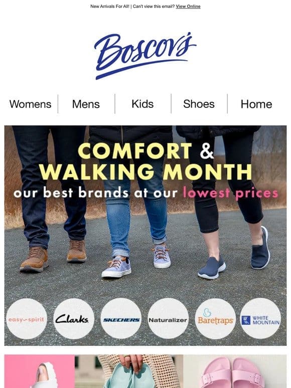 Comfort & Walking Month is Now!