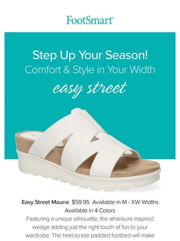 Comfortable Seasonal Styles in Your Width