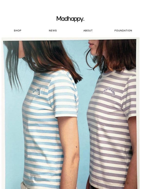 Cooper Striped Jersey Tee