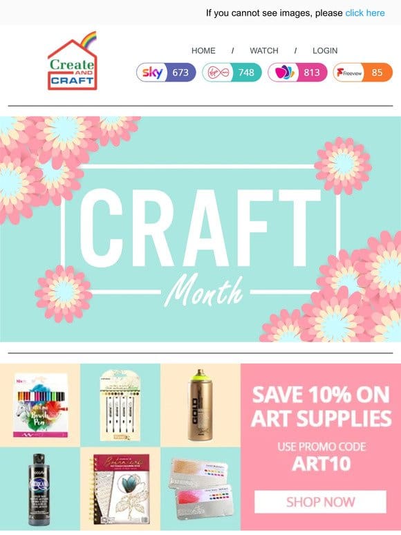 Craft Month is coming to an end but our deals haven’t stopped!