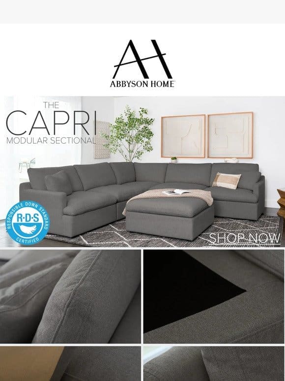 Craftsmanship Meets Sustainability: The Capri Modular Sectional