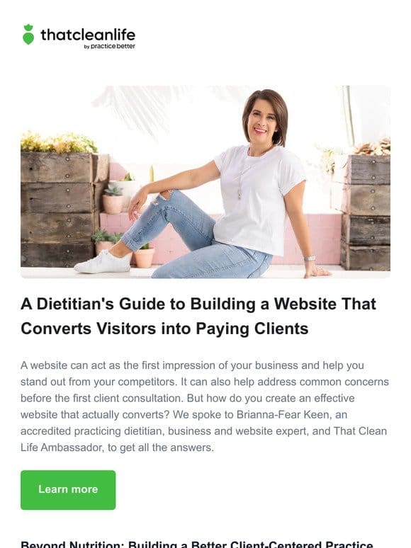 Create a website that converts