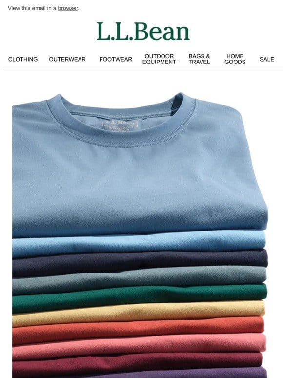 Customer Favorite Tees in Shrink-Free Cotton