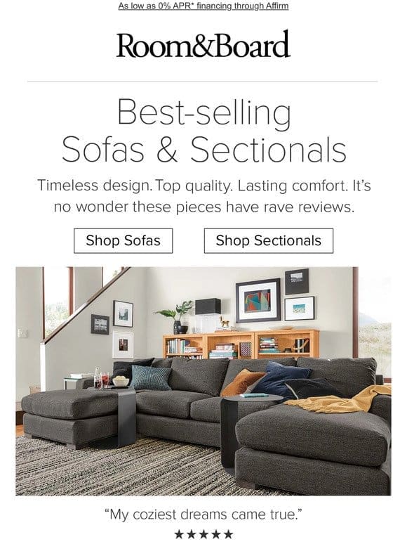 Customer-favorite sofas & sectionals