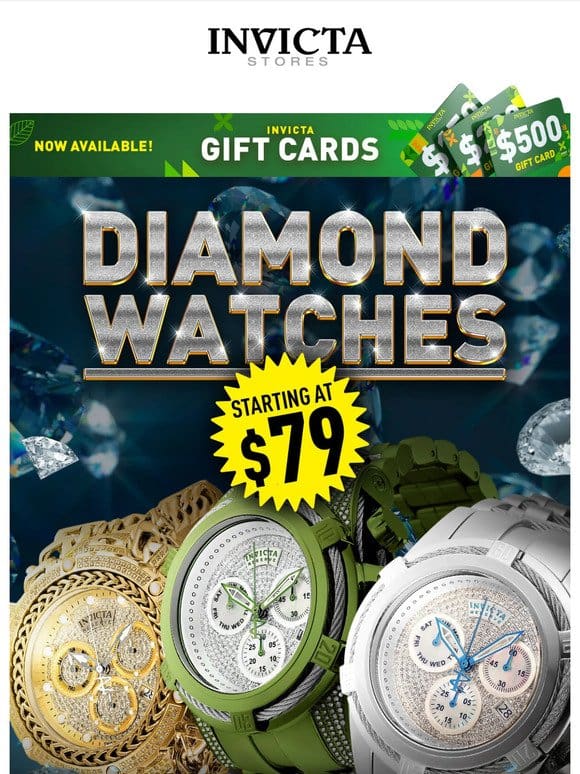 DIAMOND Watchs ✨STARTING At $79❗
