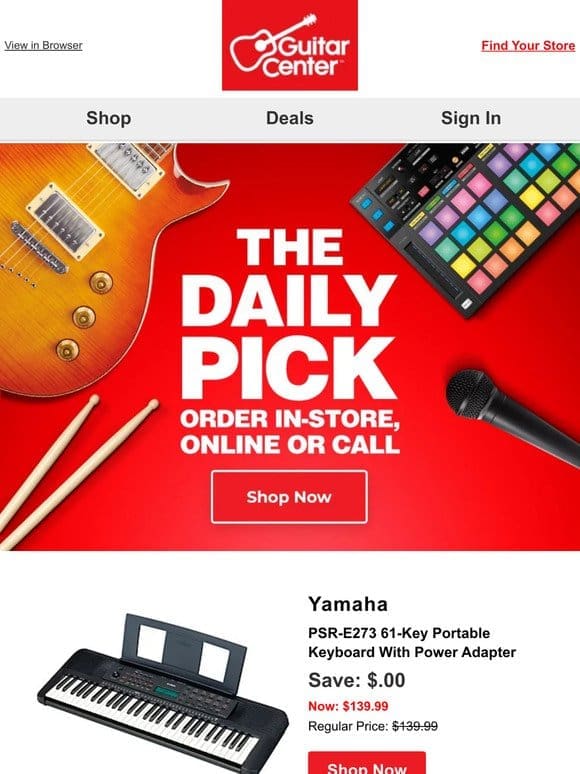 Daily Pick: Uncover your deal of the day