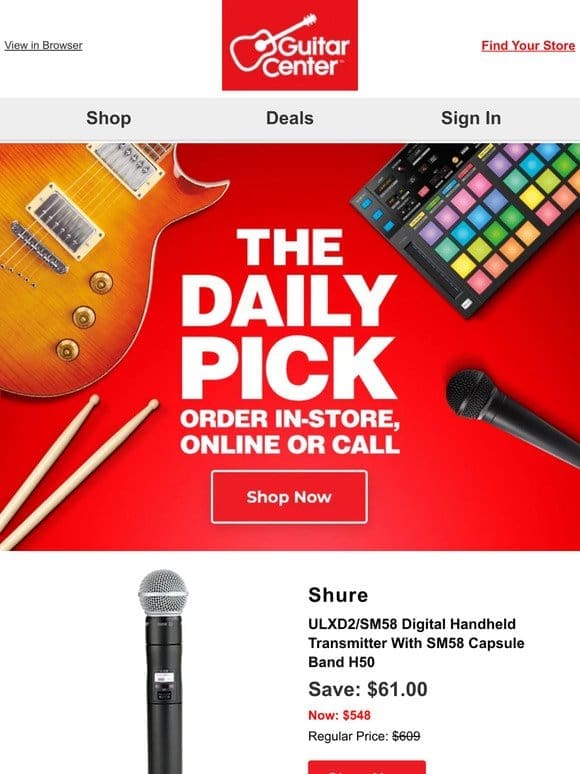 Daily Pick: Uncover your deal of the day