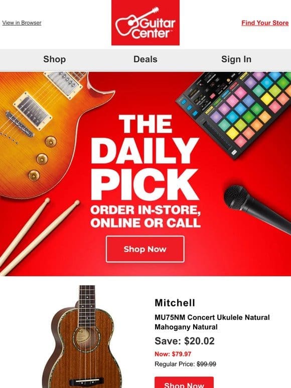 Daily Pick: Uncover your deal of the day