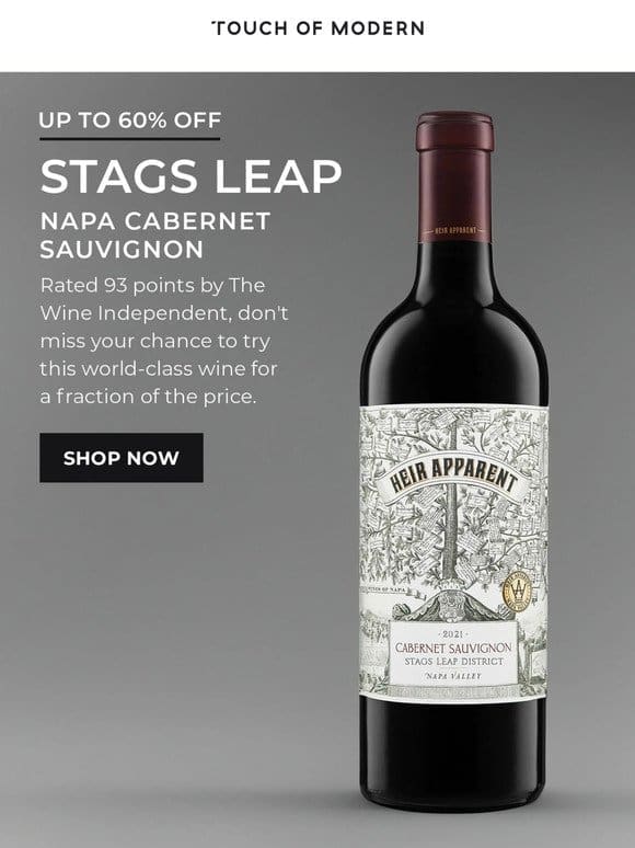 Deals on Napa Cabernet Sauvignon Rated 93 Points