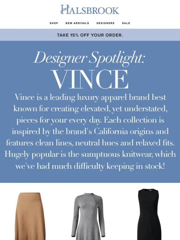Designer Spotlight: Vince