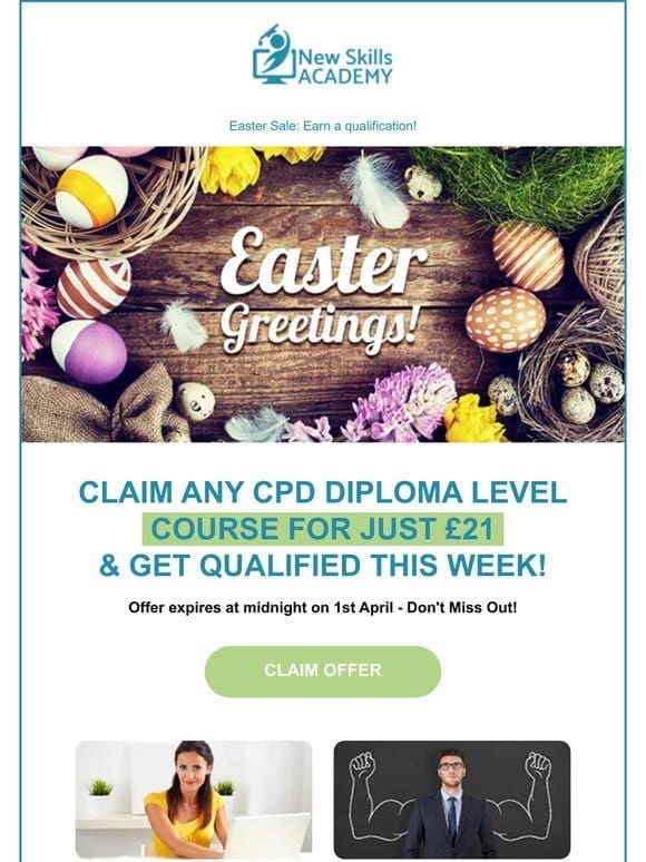 Easter Sale: Get Qualified Today!