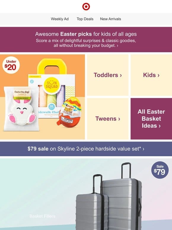 Easter basket fillers under $20.