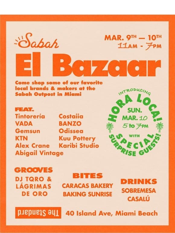 El Bazaar in Miami + Lunar Last Call