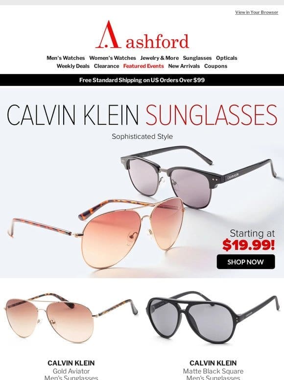 Elegance & Edge: Calvin Klein Shades & Invicta Watches!