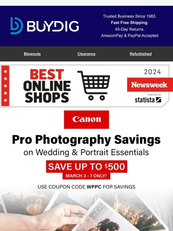 Elevate Your Photography Game with Canon Deals! Save up to $500!