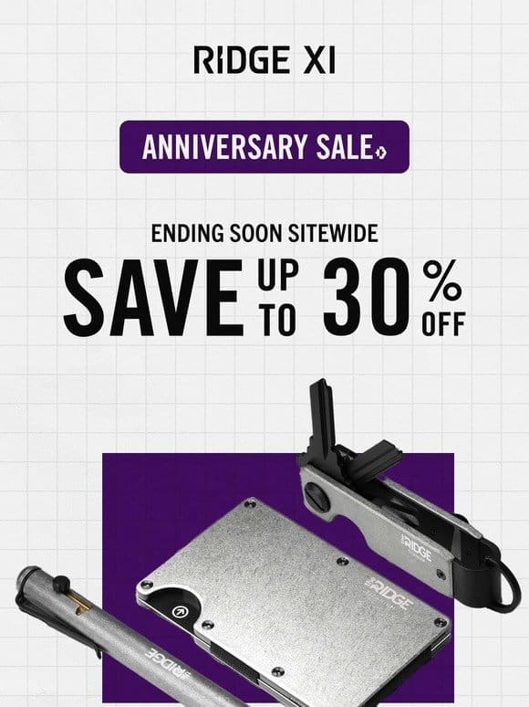 Ending Soon: Anniversary Sale