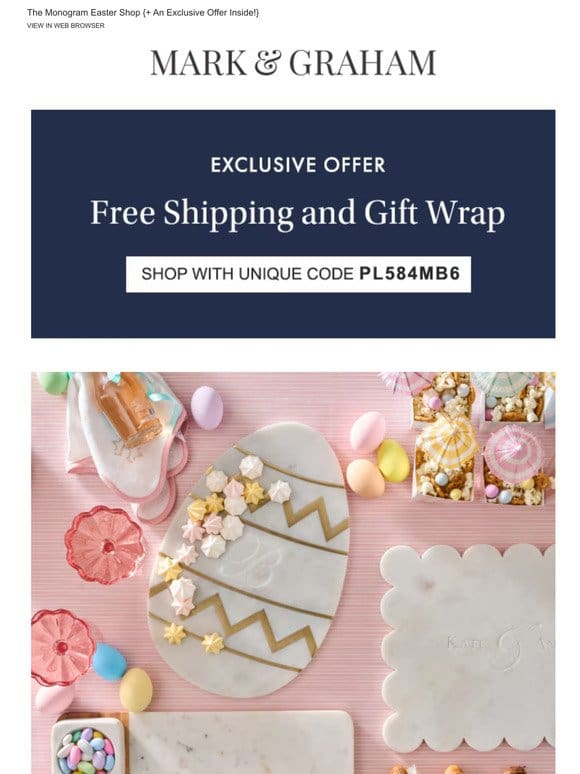 Enjoy Free Shipping & Gift Wrap on Your First Order at Mark & Graham ›