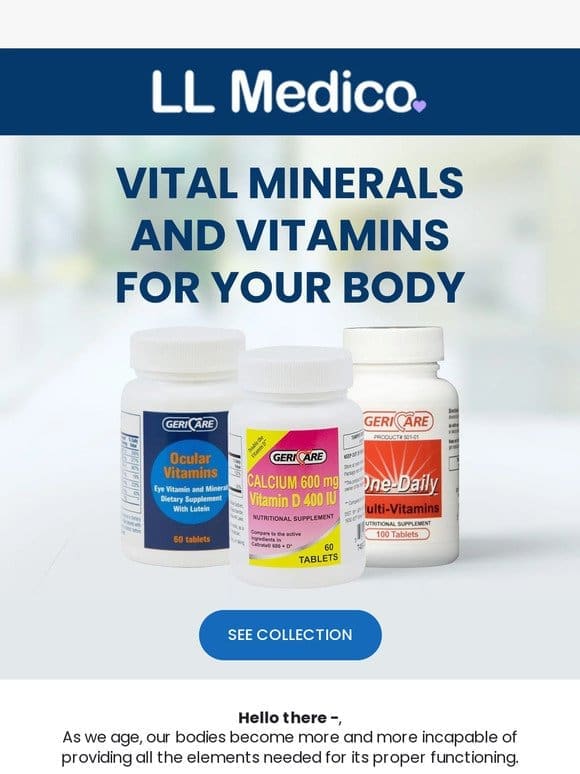 Essential minerals & vitamins for the golden ages