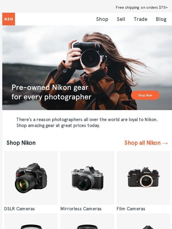 Explore pre-owned Nikon gear!