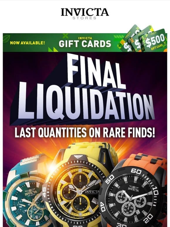 FINAL LIQUIDATION Very LAST QUANTITIES On Rare Finds❗