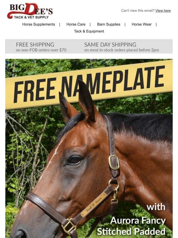 FREE Nameplates + Body Clipper SALE