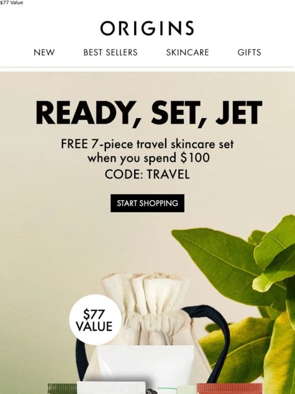 FREE Travel Set—6 Best Sellers (+ A Bag!)