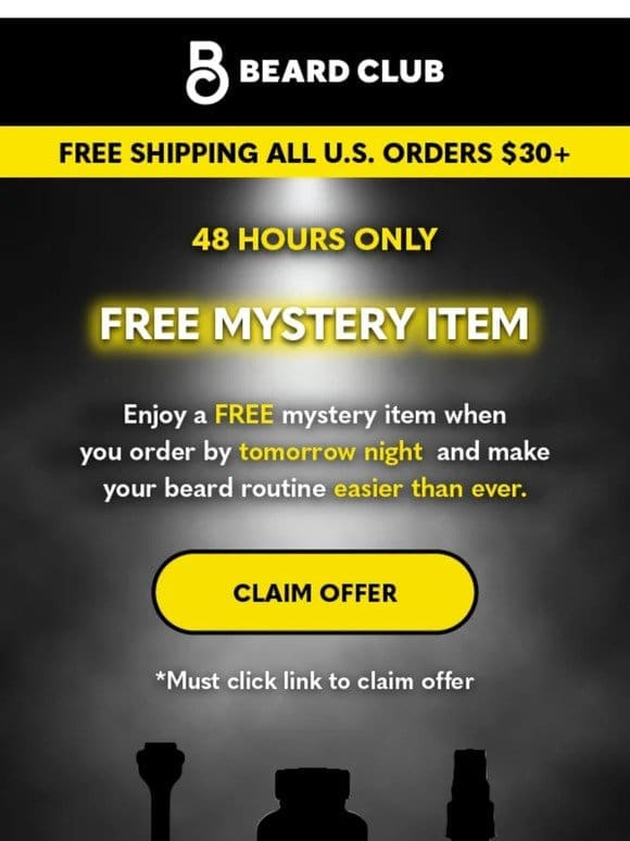 FREE mystery item with your order!