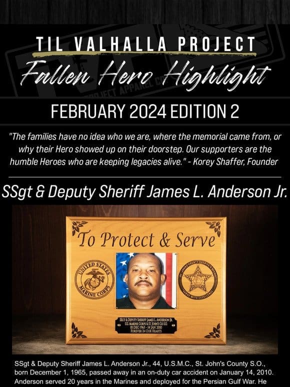 Fallen Hero Newsletter | The Heroes You Helped Honor