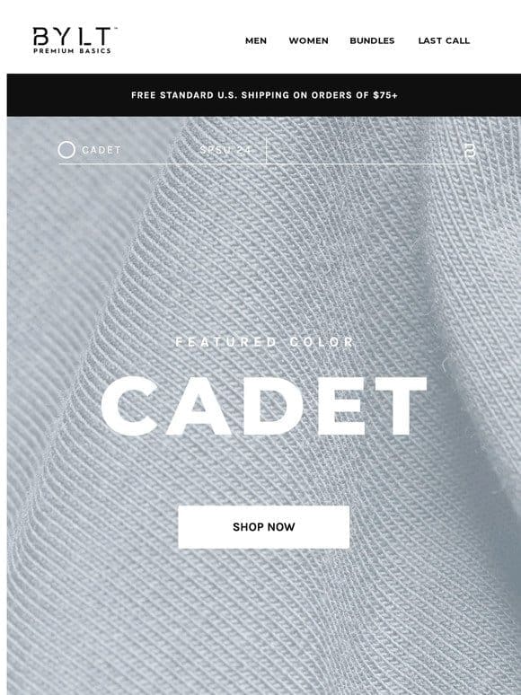 Featured Color – Cadet