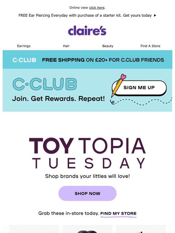 Feeling like fun? It’s  Toytopia Tuesday