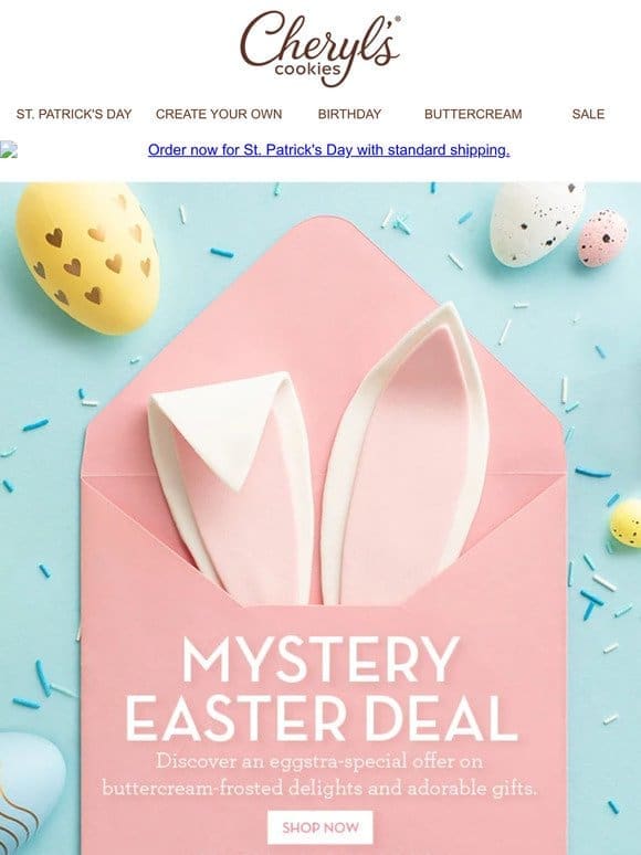 Follow the bunny trail for a Mystery Easter Deal!