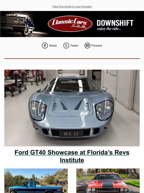 Ford GT40 Showcase at Florida’s Revs Institute