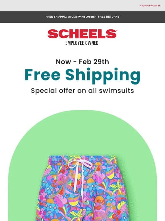 Free 2-Day Shipping: Spring Break Swim Styles!