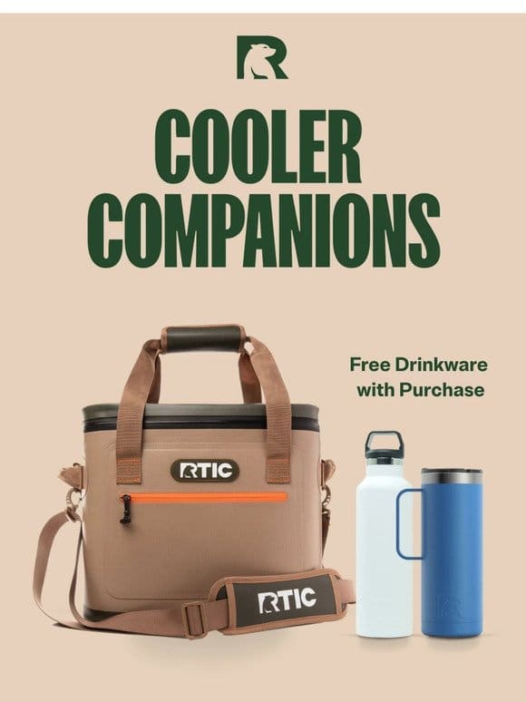 Free Drinkware with Soft Cooler Purchase