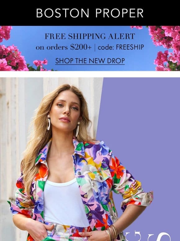 Free Shipping Alert on Orders $200+