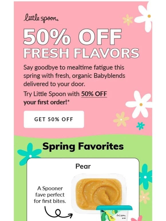 Fresh meals delivered + 50% OFF!