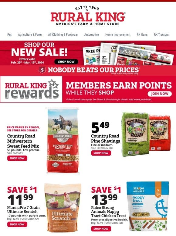 From Horses to Hens: Big Savings on Livestock Supplies!